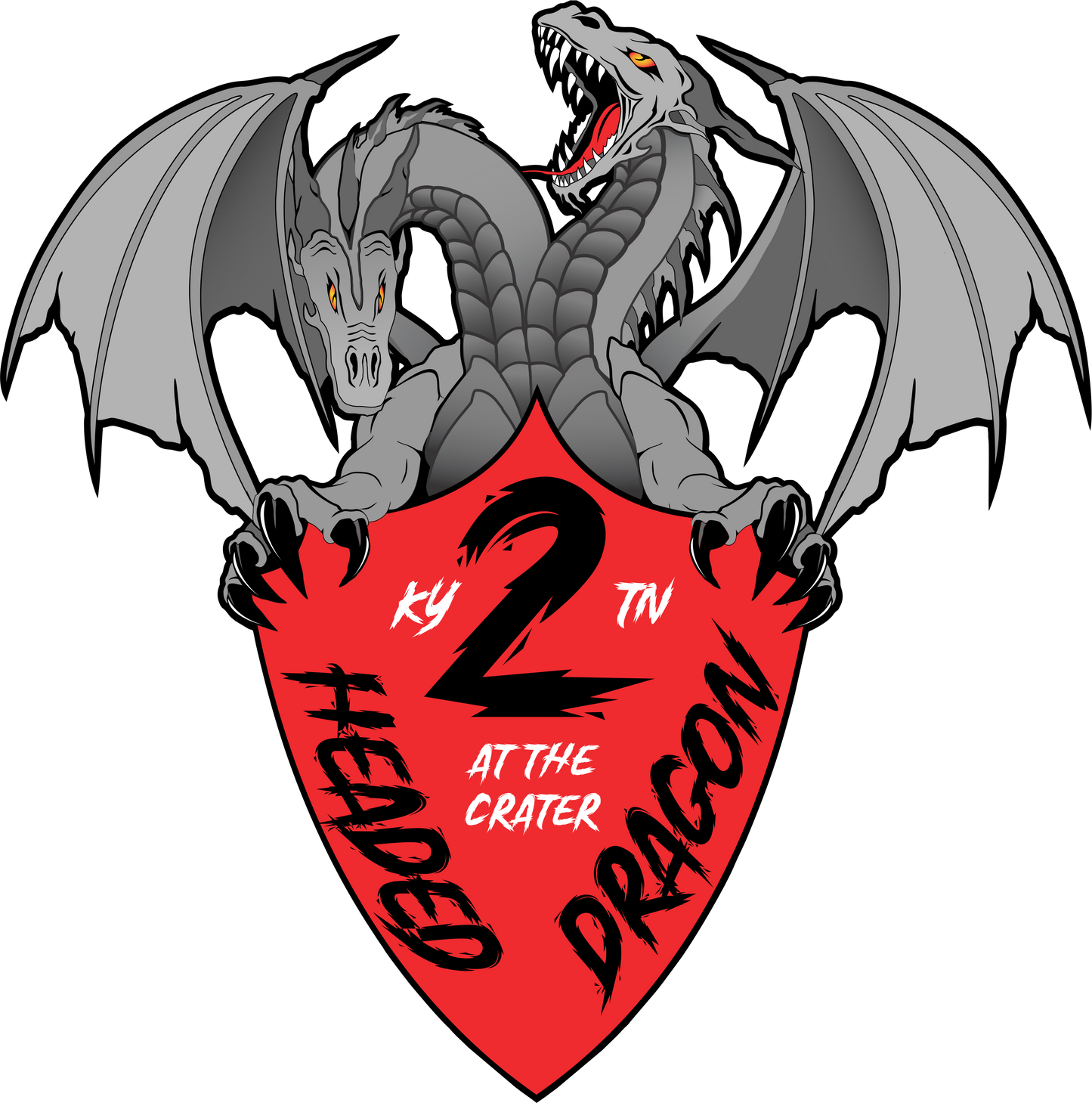 Two Headed Dragon Trail Sticker