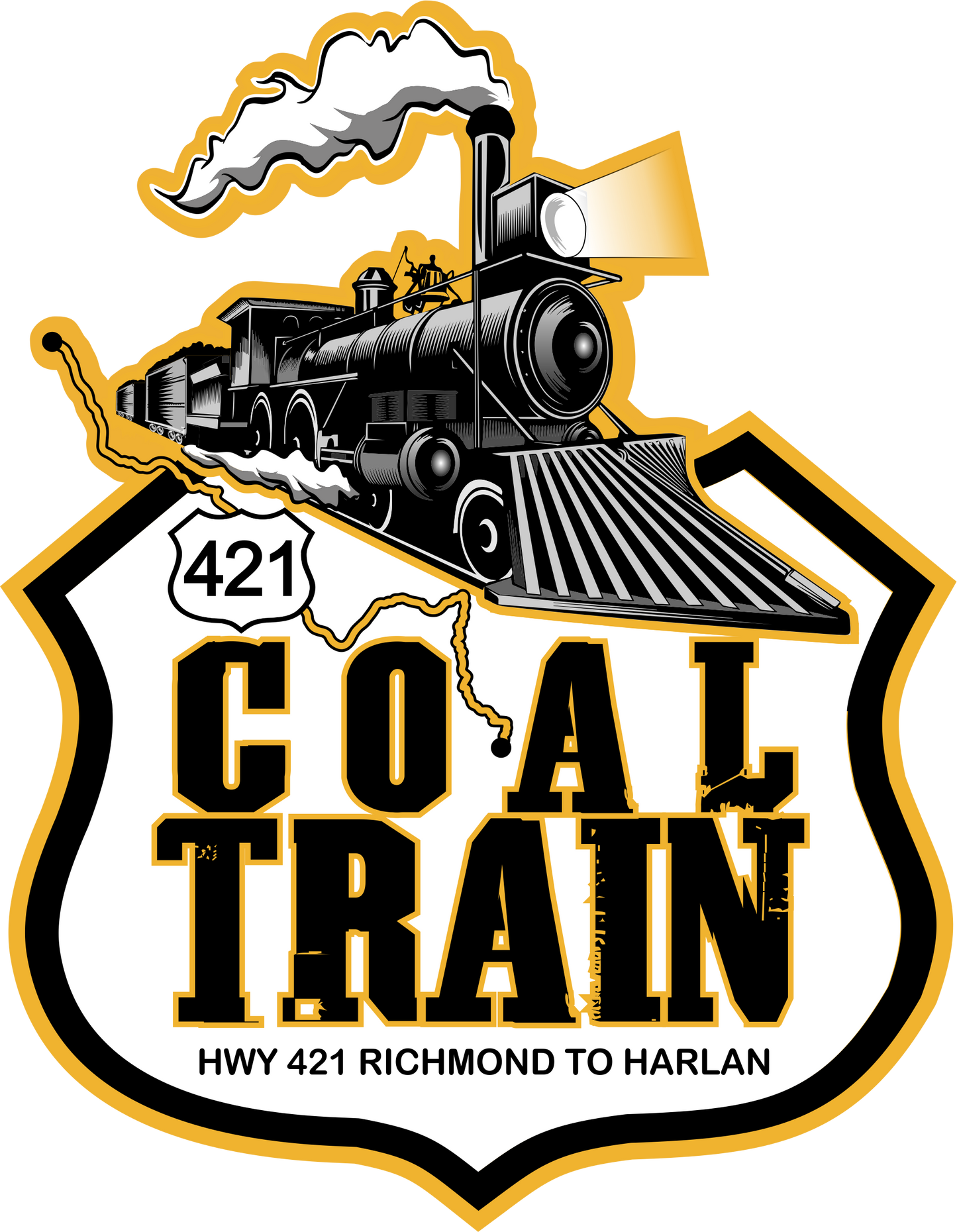 Coal Train 421 Trail Sticker