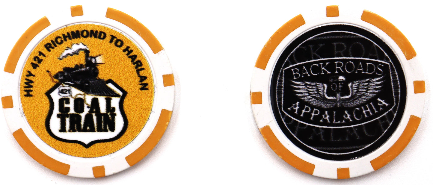 Coal Train 421 Poker Chip