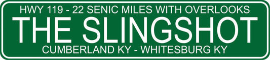 Slingshot Green Road Sign