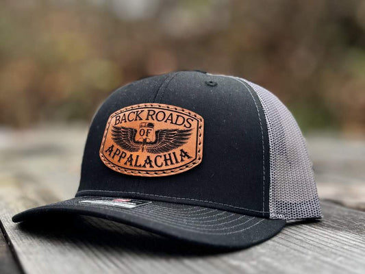 Backroads of Appalachia Black and Charcoal Trucker Hat