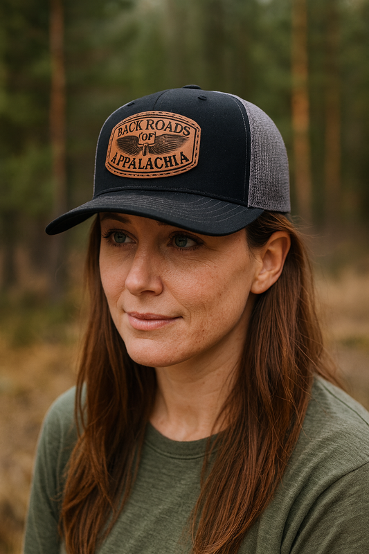 Backroads of Appalachia Black and Charcoal Trucker Hat